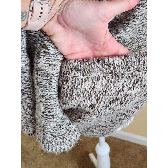 Vertigo Paris  Mohair Wool Blend Coat Cardigan Size M‎ Brown Gold Specks - Picture 5 of 14